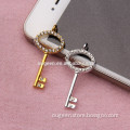 Stock Jewelry Accessories gold and silver cheap Metal Skeleton Key Pendants for jewelry making
